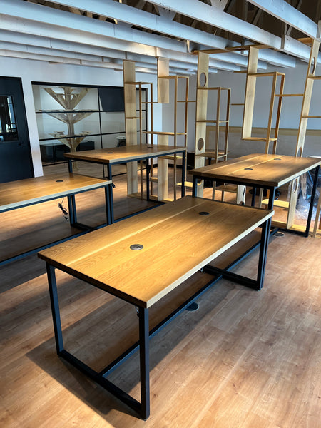 White Oak Tables for Cat Cafe in Dallas, TX