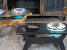 Load image into Gallery viewer, Yeti Mid Century Style Raised Dog Bowl Stand