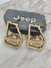 Load image into Gallery viewer, Georgia Jeep Wood Earrings
