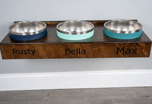 Load image into Gallery viewer, Yeti Wall Mounted Raised Dog Bowl Stand - Bowl(s) Not Included