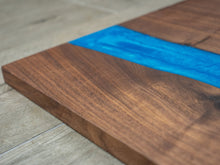 Load image into Gallery viewer, Walnut Epoxy River Charcuterie Board // Serving Tray with optional engraving