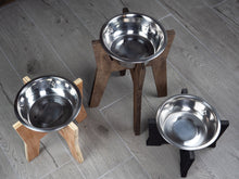 Load image into Gallery viewer, Modern Raised Elevated Dog Bowl Stand - Bowl Included