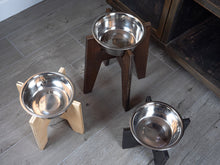 Load image into Gallery viewer, Modern Raised Dog Bowl Stand - Bowl Included