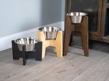 Load image into Gallery viewer, Modern Raised Dog Bowl Stand - Bowl Included