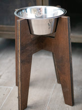 Load image into Gallery viewer, Modern Raised Dog Bowl Stand - Bowl Included