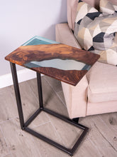 Load image into Gallery viewer, Walnut C Table || Laptop Table ||  Sofa Table