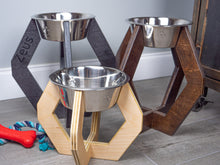 Load image into Gallery viewer, Modern Raised Dog Bowl Stand - Bowl Included