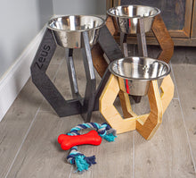 Load image into Gallery viewer, Modern Raised Dog Bowl Stand - Bowl Included