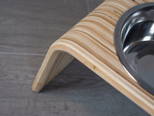 Load image into Gallery viewer, Modern Raised Dog Bowl Stand - Bowls Included