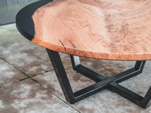Load image into Gallery viewer, Round Live Edge Epoxy Coffee Table