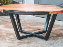 Load image into Gallery viewer, Round Live Edge Epoxy Coffee Table