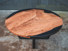 Load image into Gallery viewer, Round Live Edge Epoxy Coffee Table
