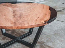 Load image into Gallery viewer, Round Live Edge Epoxy Coffee Table