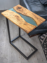 Load image into Gallery viewer, Oak C Table || Laptop Table ||  Sofa Table