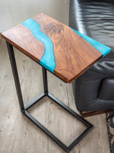 Load image into Gallery viewer, Walnut C Table || Laptop Table ||  Sofa Table