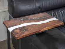 Load image into Gallery viewer, Walnut C Table || Laptop Table ||  Sofa Table