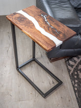 Load image into Gallery viewer, Walnut C Table || Laptop Table ||  Sofa Table