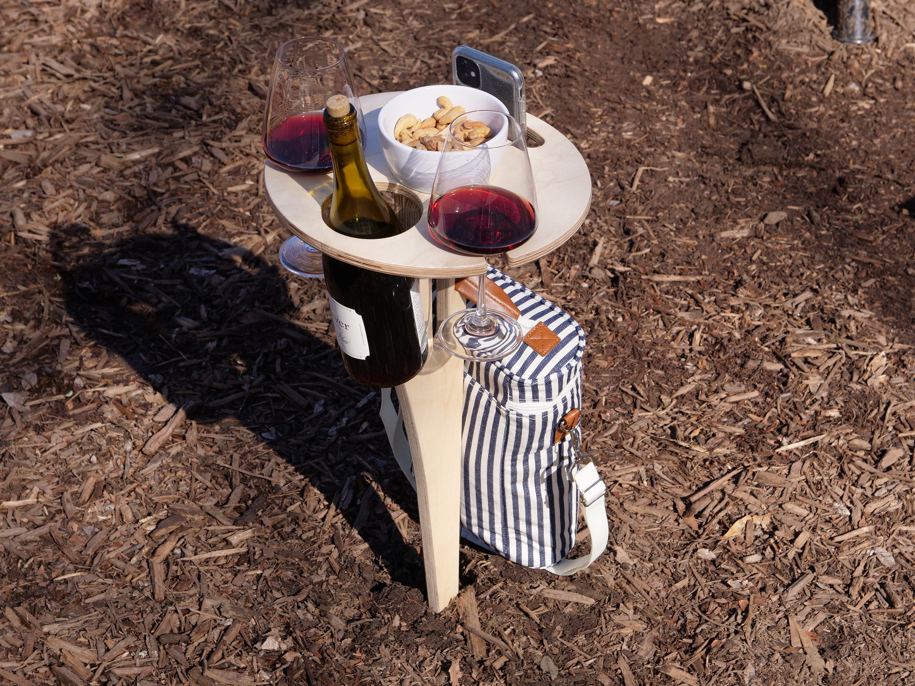 Portable Wine Table – Woodland Steelworks