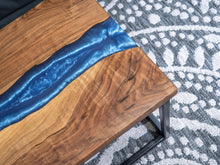 Load image into Gallery viewer, Black Walnut River Epoxy Coffee Table