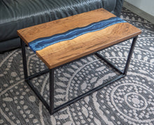 Load image into Gallery viewer, Black Walnut River Epoxy Coffee Table