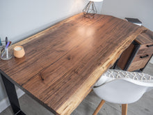 Load image into Gallery viewer, Live Edge Black Walnut Desk