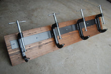 Load image into Gallery viewer, Industrial C-Clamp Coat Rack