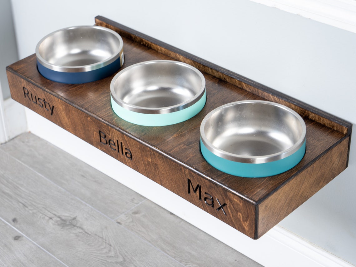 Raised Dog Bowl Stand - Bowls Included – Woodland Steelworks