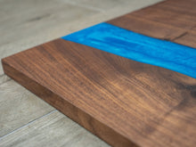 Load image into Gallery viewer, Walnut Epoxy River Charcuterie Board // Serving Tray with optional engraving
