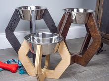 Load image into Gallery viewer, Modern Raised Dog Bowl Stand - Bowl Included
