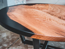 Load image into Gallery viewer, Round Live Edge Epoxy Coffee Table
