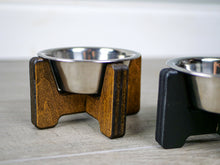 Load image into Gallery viewer, Modern Raised Cat Bowl Stand
