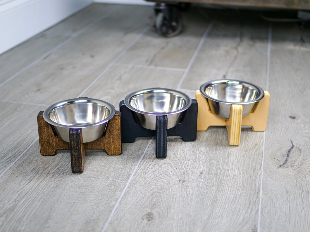 Modern Raised Cat Bowl Stand