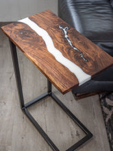Load image into Gallery viewer, Walnut C Table || Laptop Table ||  Sofa Table
