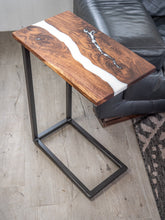 Load image into Gallery viewer, Walnut C Table || Laptop Table ||  Sofa Table
