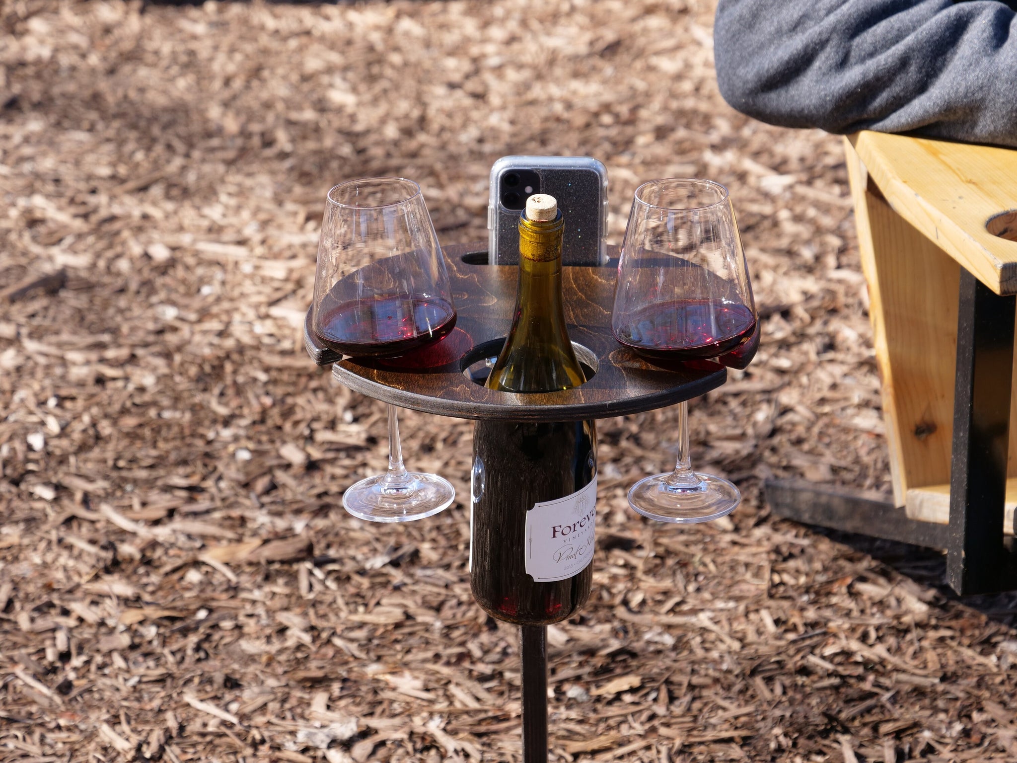 Portable Wine Table – Woodland Steelworks