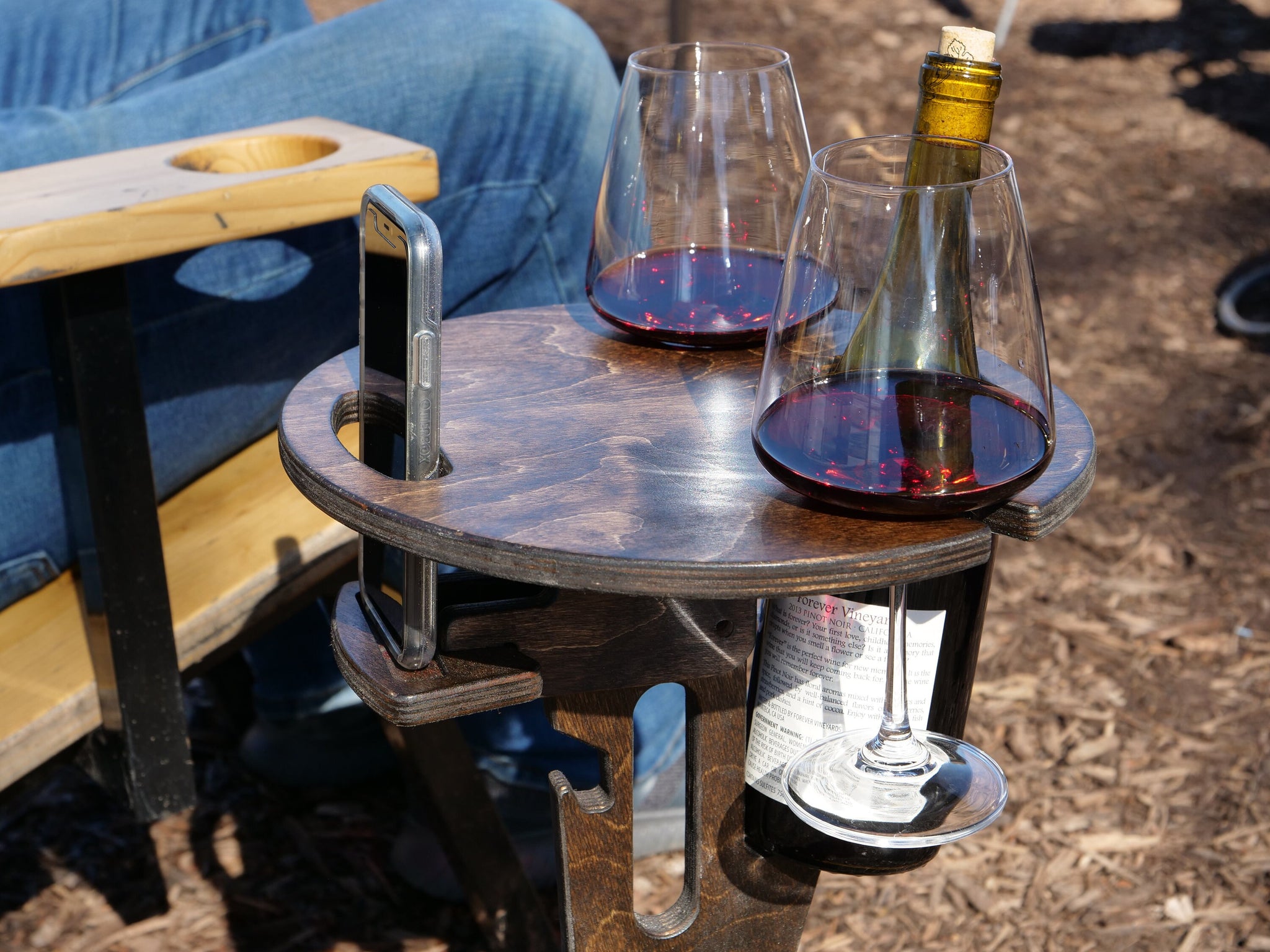 Portable Wine Table – Woodland Steelworks