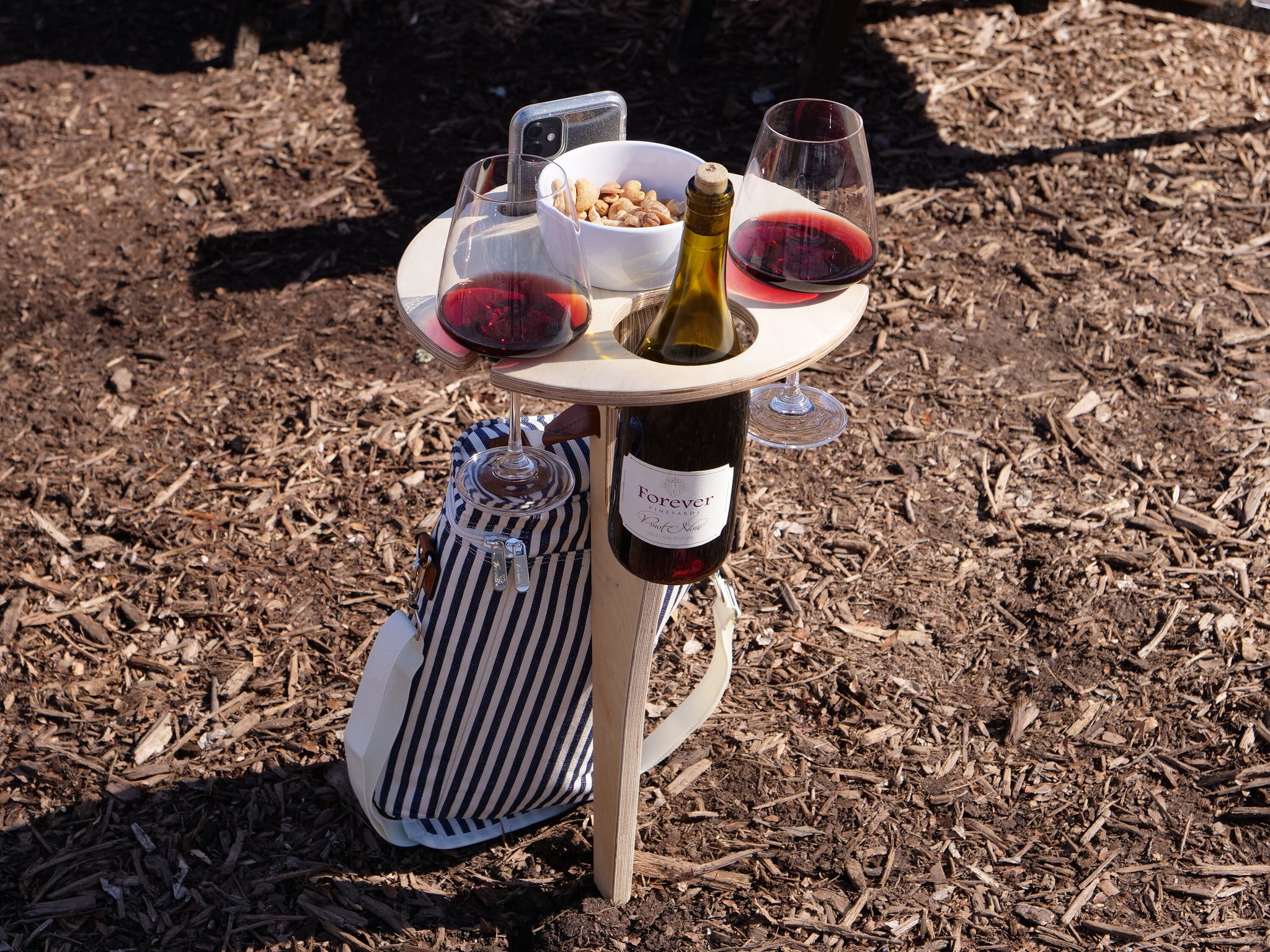 Portable Wine Table – Woodland Steelworks