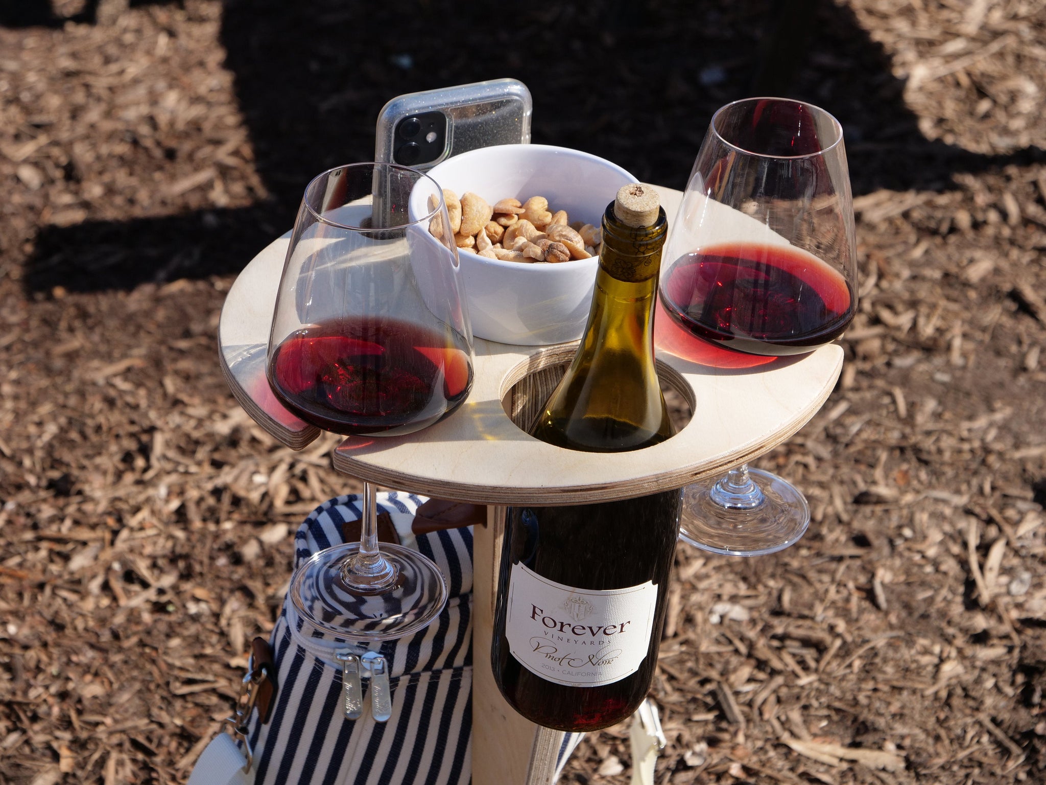 Portable Wine Table – Woodland Steelworks