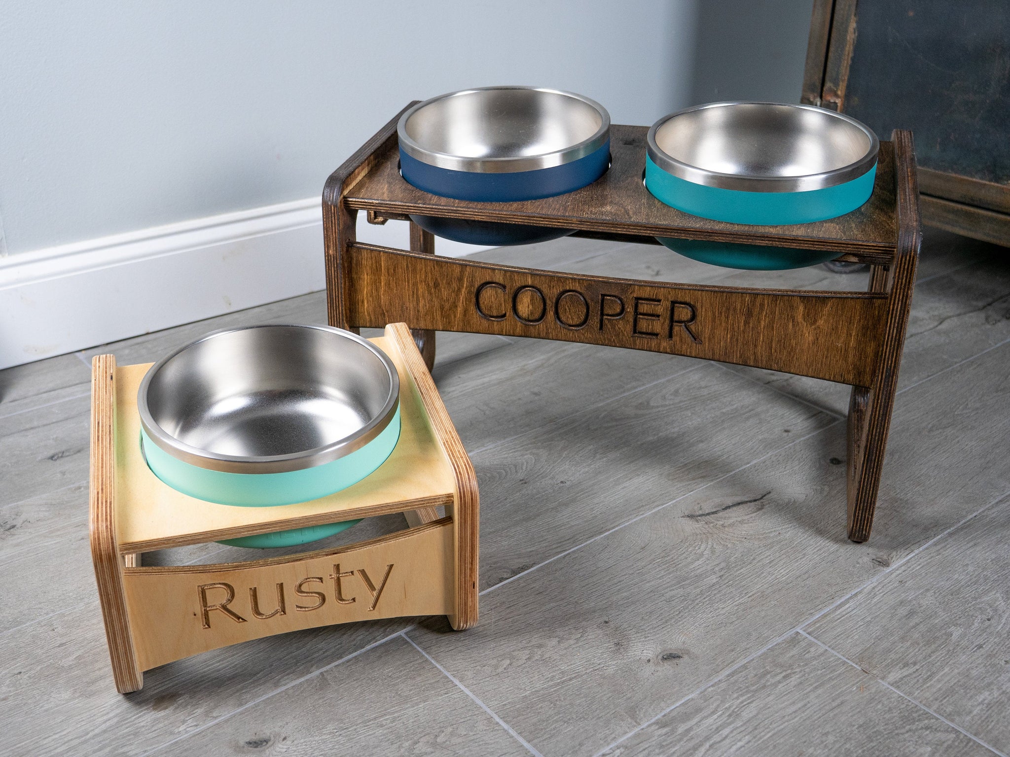 Pet food bowl stand hotsell