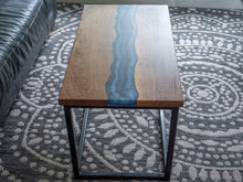 Load image into Gallery viewer, Black Walnut River Epoxy Coffee Table
