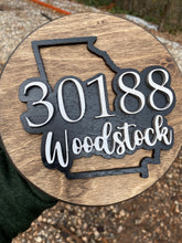 Load image into Gallery viewer, Georgia City Wood Sign
